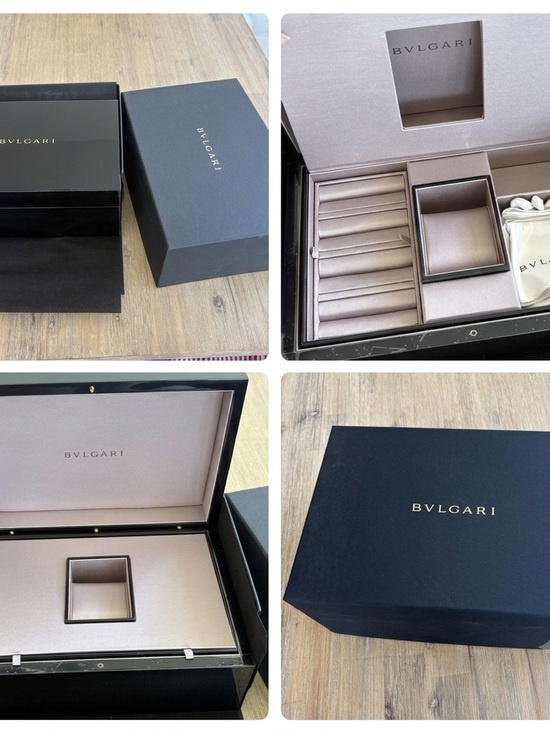 BVLGARI Other - BVLGARI Black Lacquered Jewelry Box with Blush Interior